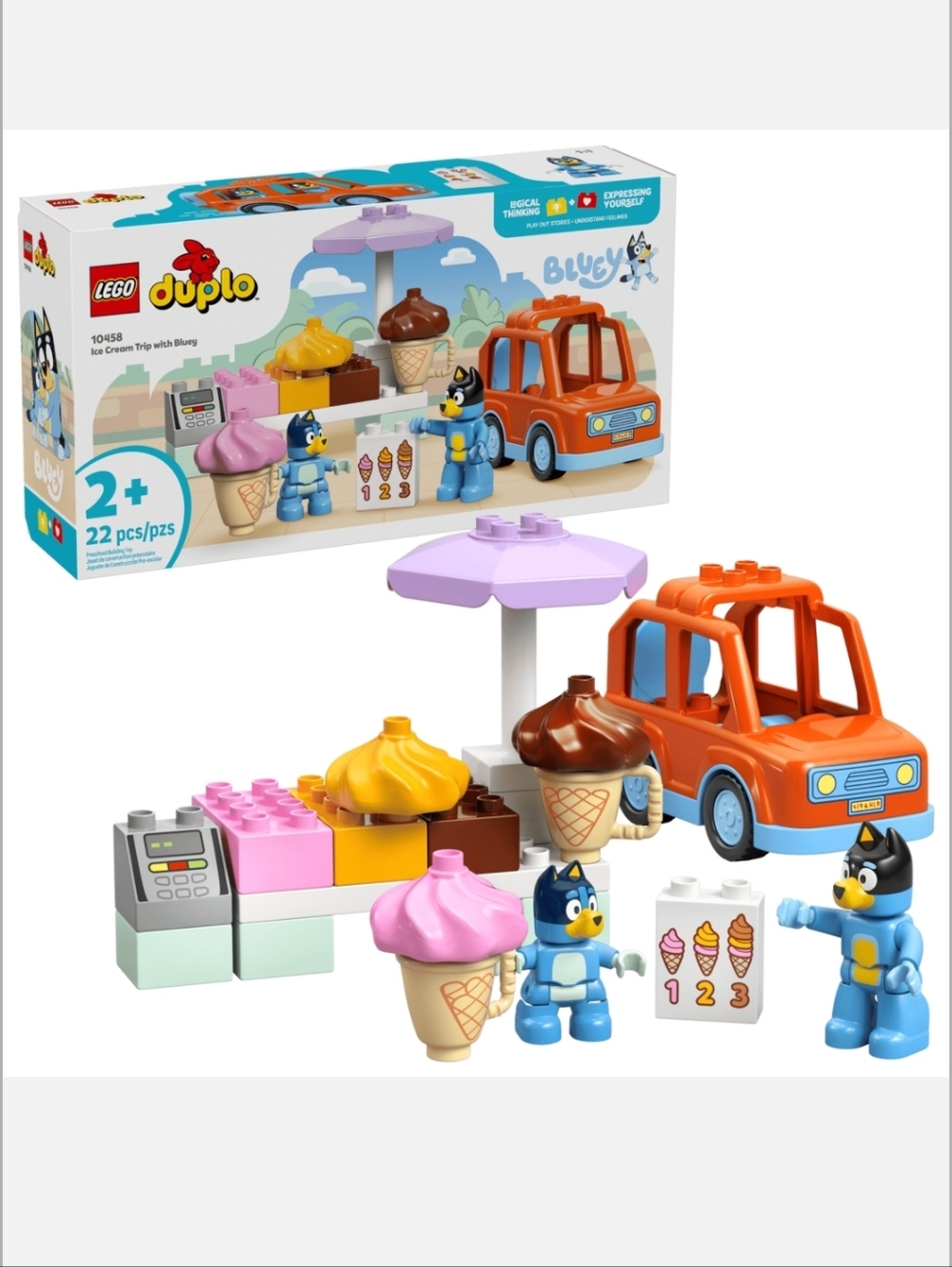 LEGO DUPLO Bluey Ice Cream Trip with Bluey